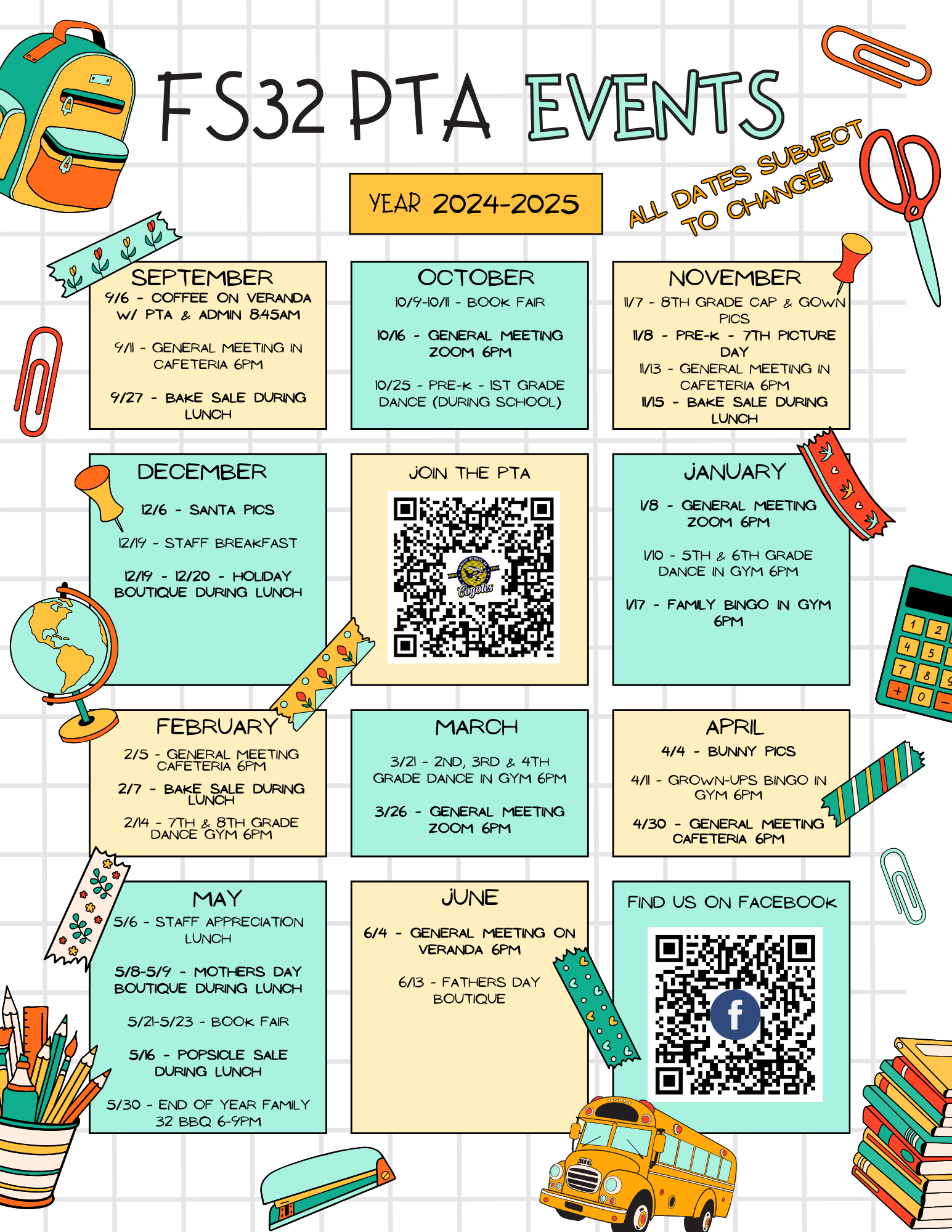 the year ahead 24 25 pta events